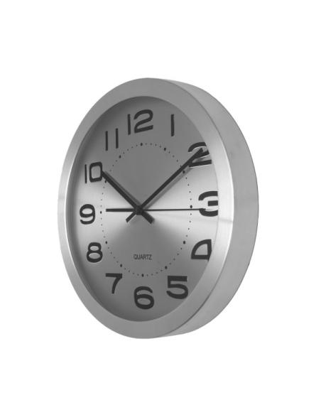 Reloj De Pared Cronus Aluminio-plata 30d  Movimiento Continuo