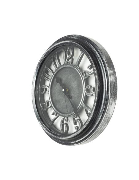 Reloj De Pared Limbo Negro / Plata  33d Mov.continuo