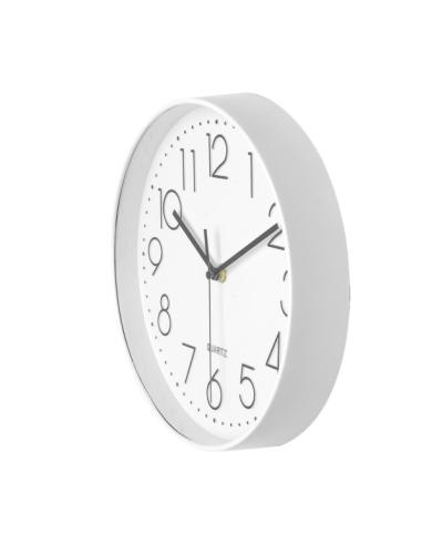 Reloj De Pared Minuto Blanco 25d Mov.continuo