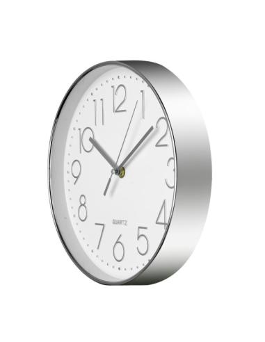 Reloj De Pared Minuto Plata 25d Mov.continuo