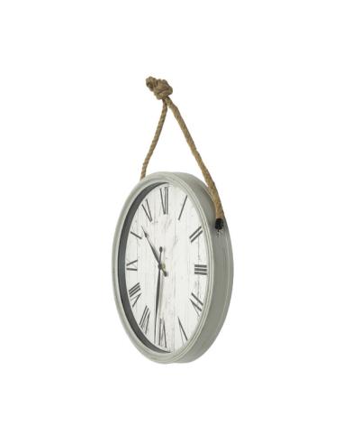 Reloj De Pared Zaman Blanco 50d C/cuerda  Agujas Espada