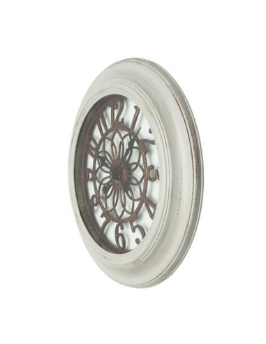 Reloj De Pared Kumico Blanco 58d Agujas Retro Industrial Gran Tamaño
