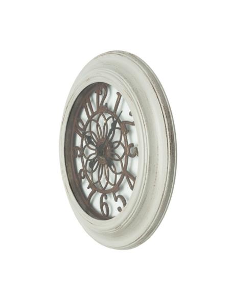 Reloj De Pared Kumico Blanco 58d Agujas Retro Industrial Gran Tamaño