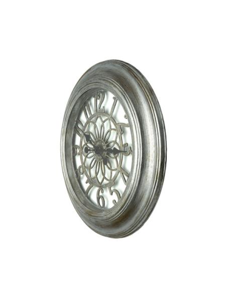 Reloj De Pared Kumico Plata 58d Agujas Retro Industrial Gran Tamaño