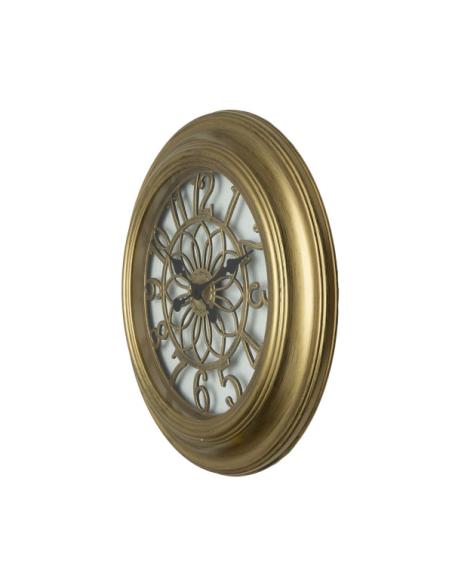 Reloj De Pared Kumico Oro 58d Agujas Retro Industrial Gran Tamaño