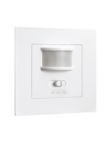 Sensor Encastrar Movim. E Infrarr. Move Vi Blanco Alcance 9m 160º IP20 8,2x8,2x5 Cm  Corte 7x7 Cm Regulable Tiempo e intensidad