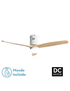 Ventil 18w Dc Aguilon Blanco 3aspas Haya 5 Vel Ocidades C/remoto Temporizador 34x132d