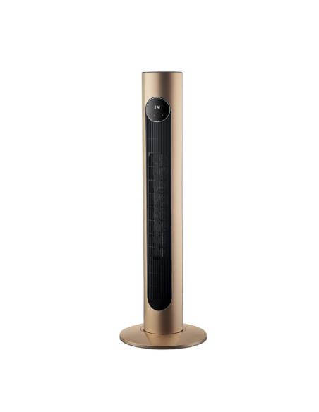 Termoventilador Ceramico Vertical 2000w Oro Oscilant.C.remoto 2potenc.3func Termost.reg. Antivuelco Temporizador 90x21x21cm