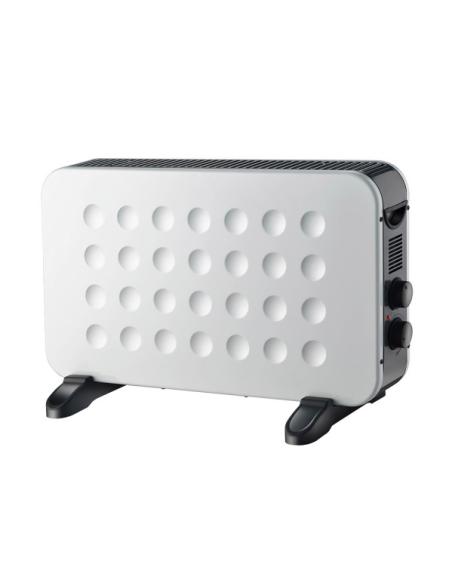 Convector Hogar 2000w Blanco/negro 2potencias Termost.regulable Protecc.contracalentamiento,Turbo 38x61x22cm