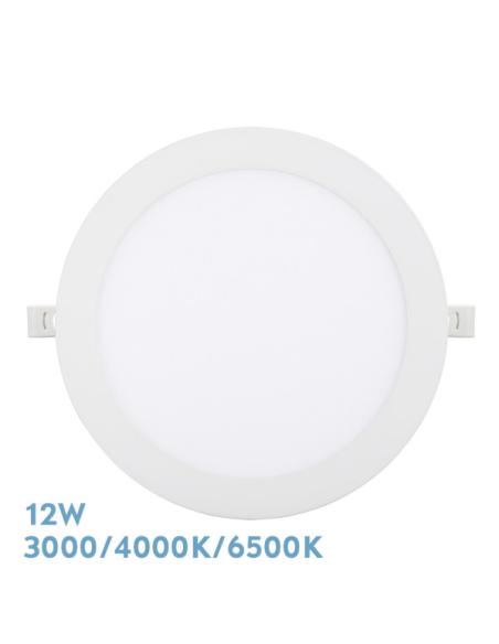 Downlight Empotrar Silex 12w 3000-4000-6500k Blanco 1080lm Redondo 17d Corte 15d