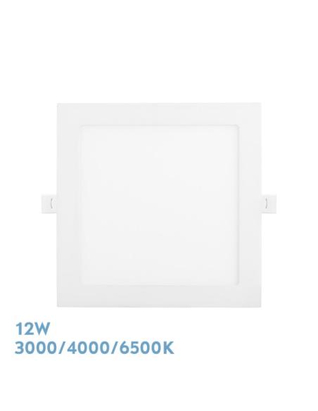 Downlight Empotrar Abaco 12w 3000-4000-6500k Blanco 1080lm Cuadrado 1,3x17x17cm Corte 15d