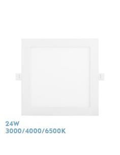 Downlight Empotrar Abaco 24w 3000-4000-6500k Blanco 2160lm Cuadrado 1,3x22,5x22,5cm Corte 20d