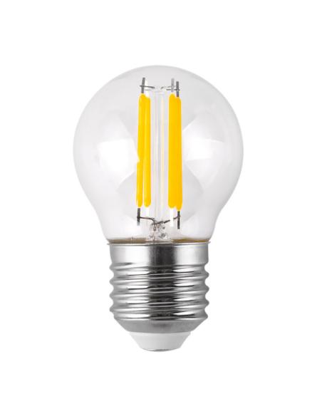 Bombilla Filamento Esferica 7x4,5d 4w Clara E27 450lm 2700k