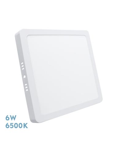 Downlight Superficie Cuadrado Selenita 6w 6500k Blanco 540 Lm 2,8x12x12 Cm