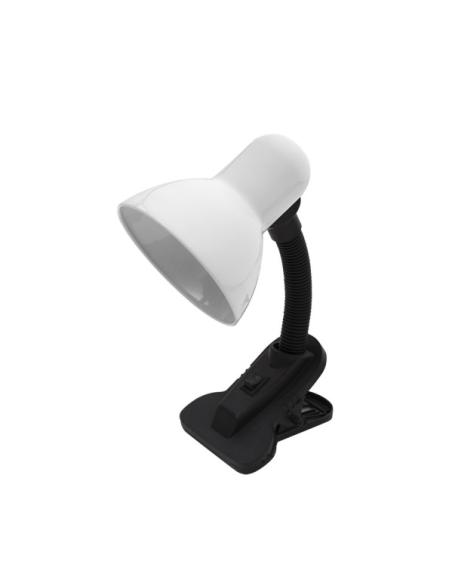 Flexos Yezco 1xe27 Blanco Fijacion c/pinza Flexible Orientable 26x11,5x12 Cm