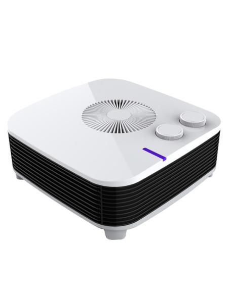 Termoventilador Electrico Estilo 2000w Blanco Horizontal 2potenc.3funciones Termost.reg. 11,5x26x26 Cm