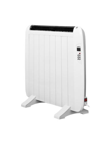 Emisor Termico Gaban 1200w X En Aluminio Blanco Remoto Lcd,temporizador Mural/portat.58,5x72x5,5 Cm