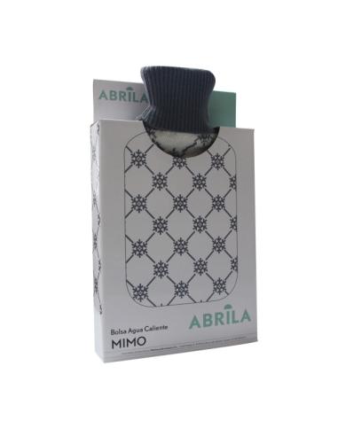 Bolsa Agua Caliente Mimo 1,7l Forro Bla/gris Copos  20x32x4 Cm Flexible Y Agradable Al Tacto