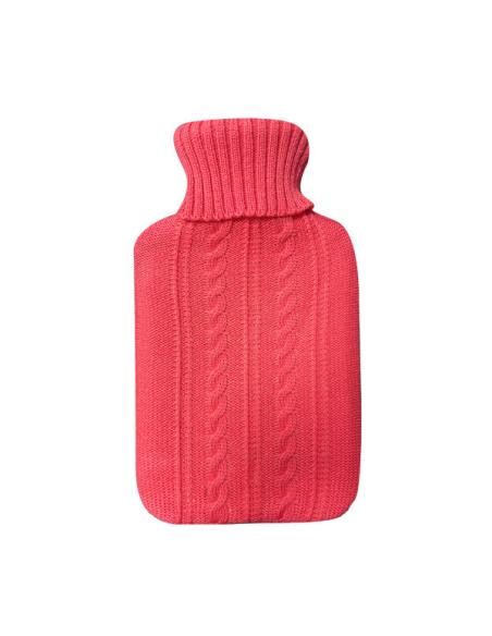 Bolsa Agua Caliente Mimo 1,7l Forro Rosa Jersey  20x32x4cm Flexible Agradable Al Tacto