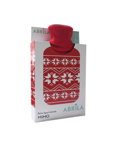 Bolsa Agua Caliente Mimo 1,7l Forro Rojo Navidad 20x32x4 Cm Flexible Y Agradable Al Tacto