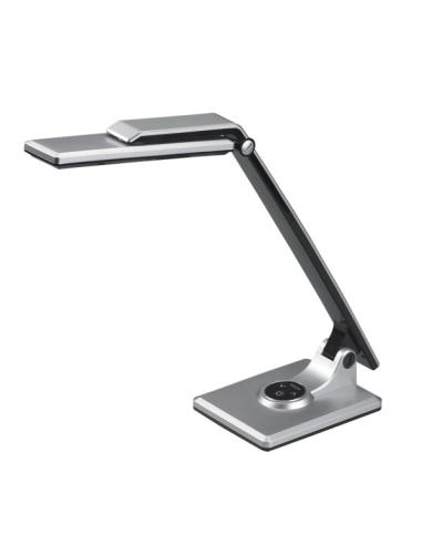 Flexo Vinchi Plata/negro 9w 630lm 4500k Tactil Regulable Intensidad Articulable 41,9x23x27,6 Cm