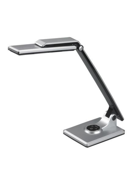 Flexo Vinchi Plata/negro 9w 630lm 4500k Tactil Regulable Intensidad Articulable 41,9x23x27,6 Cm