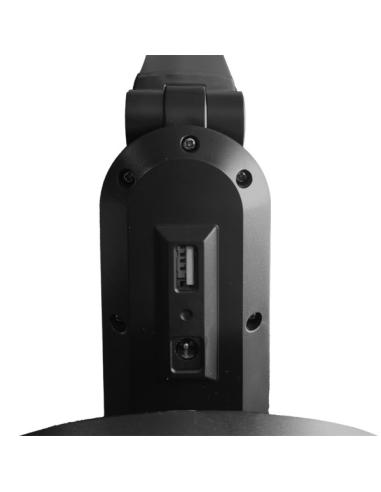 Flexo Enfoque 10w 3000-4500-6000k Negro 900lm Usb Tactil, Memoria,intensidad Reg.,47,3x13,6x21,8cm