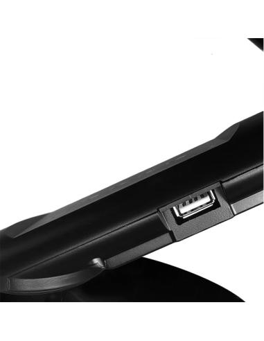 Flexo Clase 7w 3000-4500-6000k Negro 595lm Usb  Temporizador,tactil,int.reg,40x19x32,5cm