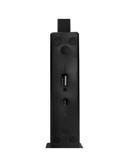 Flexo Pandeo 7w 3000-4500-6000k Negro 595lm Usb  Tactil,memoria,int.regulable 62x17,5x17,5cm