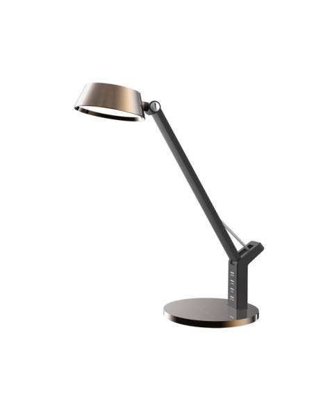 Flexo Goya Cobre/negro 8w 590lm 3000k, 4000k, 6500k Regulable Intensidad Puerto USB Tactil 40,4x17,1x31,6 Cm