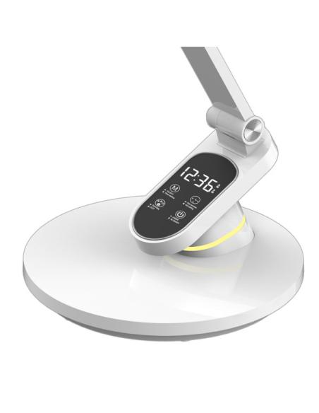 Flexo Hamlet Blanco 10w 800lm 3000-4500-6000k Hora Reg.intensidad Aviso Descanso 44,3x19,1x28,3cm