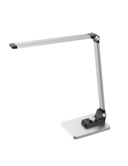 Flexo Olimpo Plata 10w 800lm 3000-4500-6000k Reg.int.memoria Articulable Plegable 43,1x13,7x35,6cm