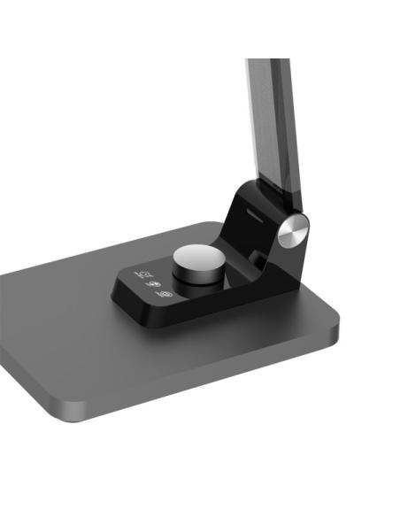Flexo Olimpo Gris 10w 800lm 3000-4500-6000k Reg.int.memoria Articulable Plegable 43,1x13,7x35,6cm
