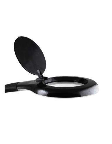 Flexo Plath Negro 8w 595lm 5000k C/lupa Reg.intens Flexib Orientab Tactil 43x18x38cm