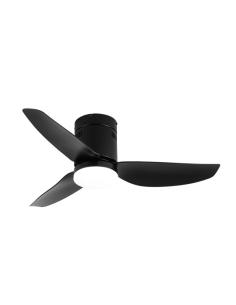 Ventilador Dc Borax 20w Negro 3aspas 6vel 3000-4000-6500k 2350lm Remoto, Memoria Y Temporizador 27x101x101cm 2