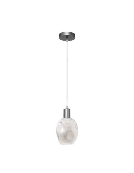 Colgante Meteoro 1xe27 Cromo/fume Regx16 5 Oquedades