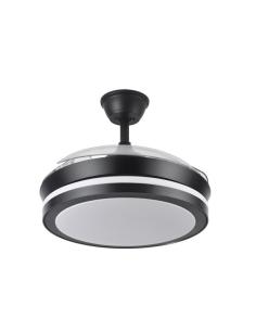 Ventilador Dc Esparta Negro 72w 6120lm 91d 3asp.d Esp.3000-4000-6000k Remoto+tempor+memori 2