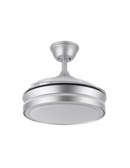 Ventilador Dc Esparta Plata 72w 6120lm 91d 3asp.d Esp.3000-4000-6000k Remoto+tempor+memori