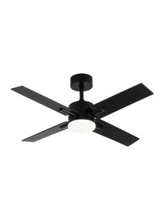 Ventilador Dc Talco 20w Negro 4aspas Negra/gris 6vel. 3000k,4000k,6500k 2350lm Remoto, Memoria, Temporizador 106d 2