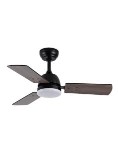 Ventilad Dc Portico 20w Negro 3aspas Negro/gris 6vel. 3000k,4000k,6500k 2350lm Remoto, Memoria Y Temporizador 91,4d 2