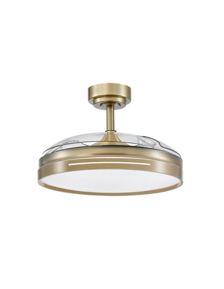 Ventilador Dc 72w Micenas Cuero 3asp.transp.108d  6vel 7200lm 3colores Remoto,memoria Y Temporizador 24