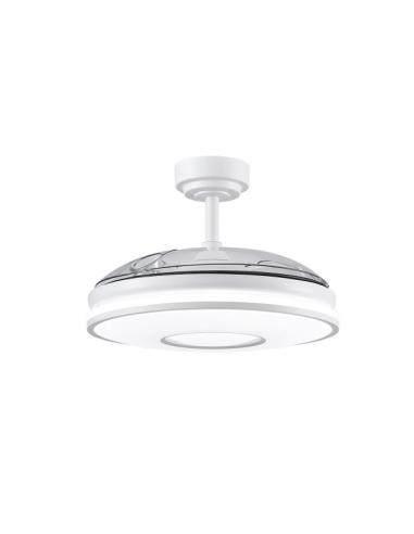 Ventilador Dc Dani 72w 7200lm Blanco 3aspas 6velocidades 108d 3000-4000-6000k Remoto+memoria+temporizador 24