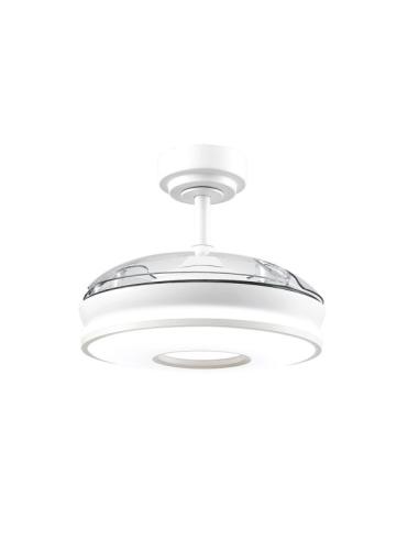 Ventilador Dc Dani 48w 4800lm Blanco 3aspas 6velocidades 91d 3000-4000-6000k Remoto+memoria+temporizador 24