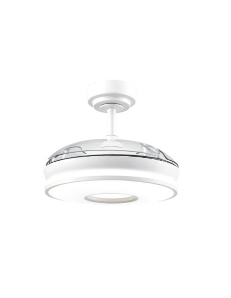 Ventilador Dc Dani 48w 4800lm Blanco 3aspas 6velocidades 91d 3000-4000-6000k Remoto+memoria+temporizador 24