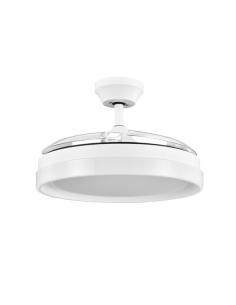 Ventilador Dc Zenit Blanco 72w 3aspas desplegables 107d 7200lm 6vel 3000k,4500k,6000k Remoto+temporizador+memoria 2