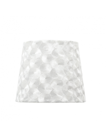Pantalla Fatima E27 25dx13dx19h Tejido Blanco Nacar