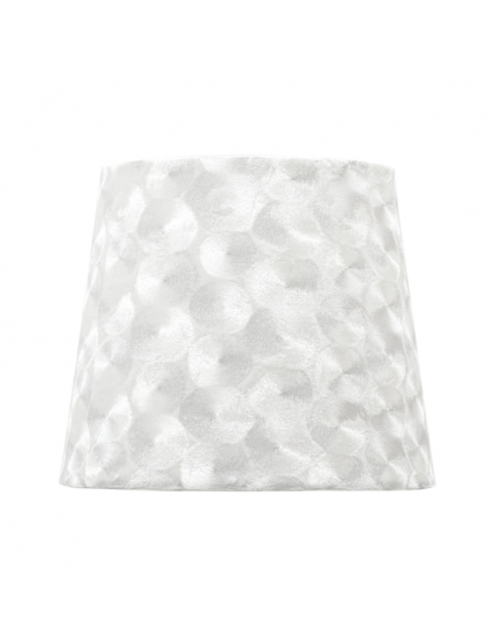 Pantalla Fatima E27 35dx18dx23htejido Blanco Nacar
