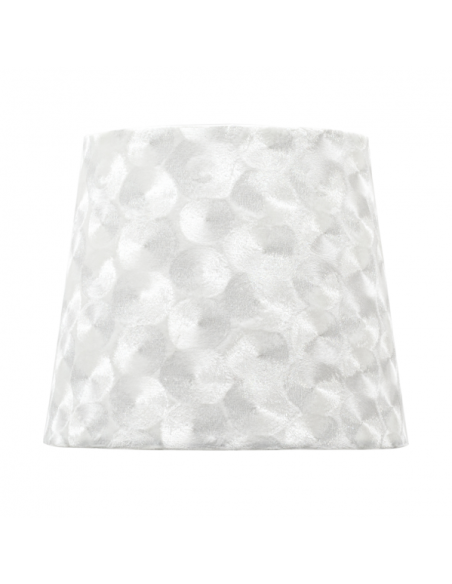 Pantalla Fatima E27 40dx20dx28htejido Blanco Nacar