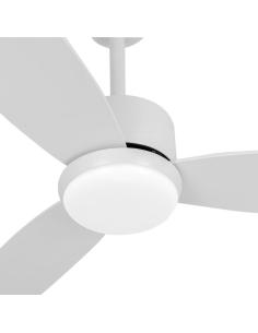 Ventilador Dc Genil 24w Blanco 3aspas 6vel 132d 2424 Lm 3000-4000-6500k Remoto+temporizador+memoria 2