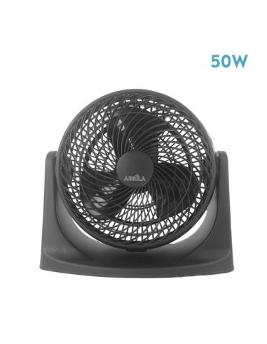 Ventilador Sobremesa Balboa Negro 3 Vel.50w.3asp 26x28,5x26 Cm